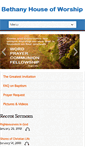 Mobile Screenshot of bethanyhouseofworship.org