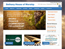 Tablet Screenshot of bethanyhouseofworship.org